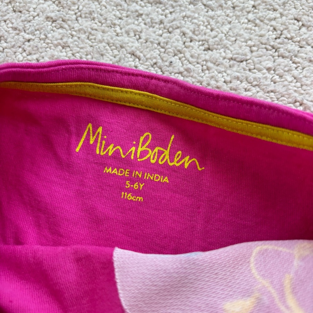 Mini Boden Pink Striped Kids Scientist tunic - Picture 2 of 3